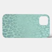 Zee Green Glitter Leopard Texture Case-Mate iPhone Case (Achterkant (horizontaal))