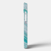 Zee Green Marble Texture Case-Mate iPhone Case (Achterkant / Links)