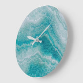 Zee Green Marble Texture Grote Klok (Hoek)