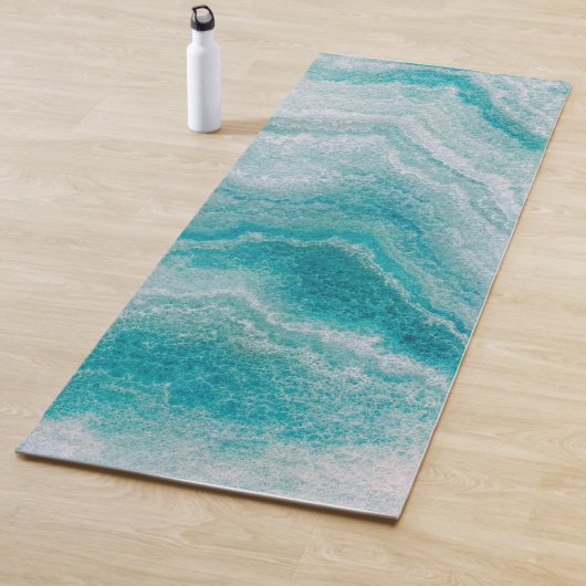 Zee Green Marble Texture Yogamat (In situ)