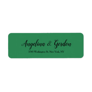 Zee Green Wedding Professional Elegant Handwriting Etiket