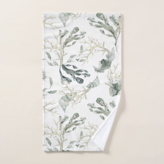 Zee Greens Pattern Bad Handdoek (Handdoek)