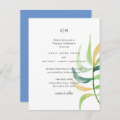 Zee Groen Blauw Tropisch Blauwbruine Longbruiloft (Voorkant / Achterkant)