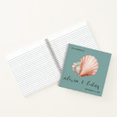 Zee Groen met Shell Bruiloft Gast Boek (Binnen)