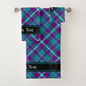Zee Groen, Paars en blauw Tartan Bad Handdoek (Insitu)