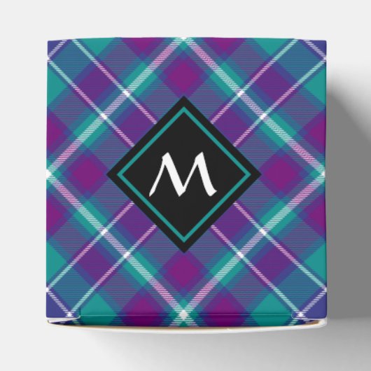 Zee Groen, Paars en blauw Tartan Bedankdoosjes (Bovenkant)