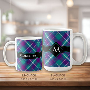 Zee Groen, Paars en blauw Tartan Koffiemok