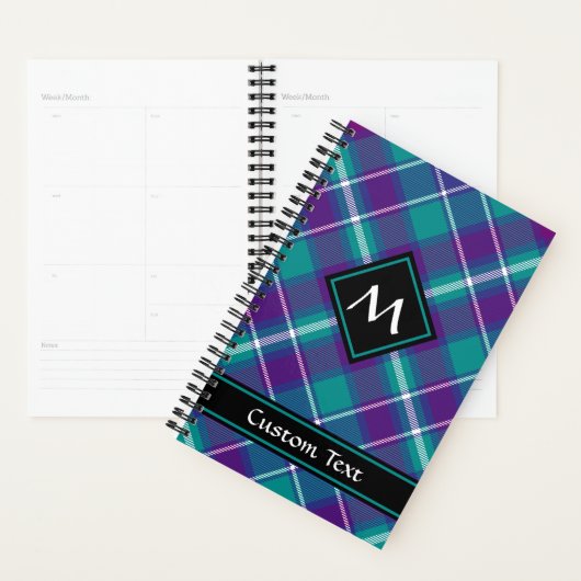 Zee Groen, Paars en blauw Tartan Planner (Display)