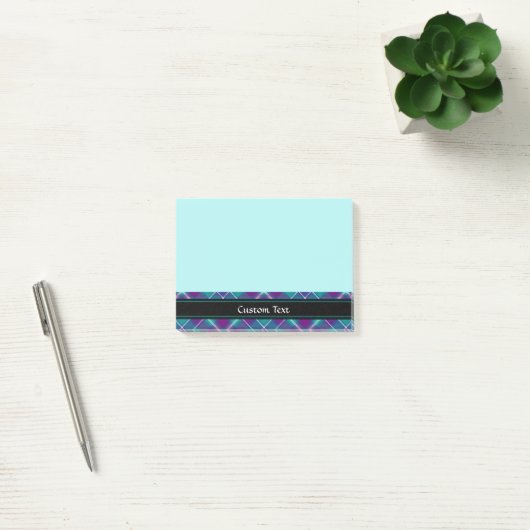 Zee Groen, Paars en blauw Tartan Post-it® Notes (Kantoor)