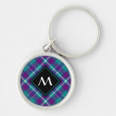 Zee Groen, Paars en blauw Tartan Sleutelhanger (Voorkant)