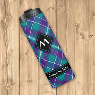 Zee Groen, Paars en blauw Tartan Thermosbeker