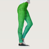 Zee Groen Tweed Textured Afbeelding Leggings (Rechts)