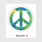 Zee Groen Vredesbord Sticker (Vel)