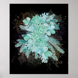 Zee groenbeenkollage poster