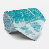 Zee groene marmervlinders stropdas (Opgerold)