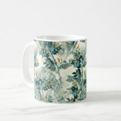  Zee groene olievlek laat een elegant patroon acht Koffiemok (Voorkant links)