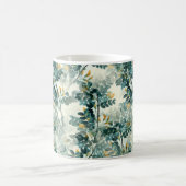  Zee groene olievlek laat een elegant patroon acht Koffiemok (Center)