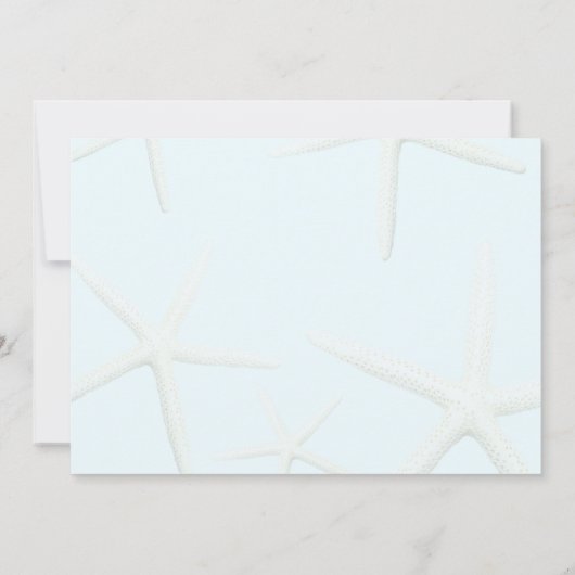 Zee Groene Starfish Bespaar op de datumkaarten Aankondiging (Achterkant)