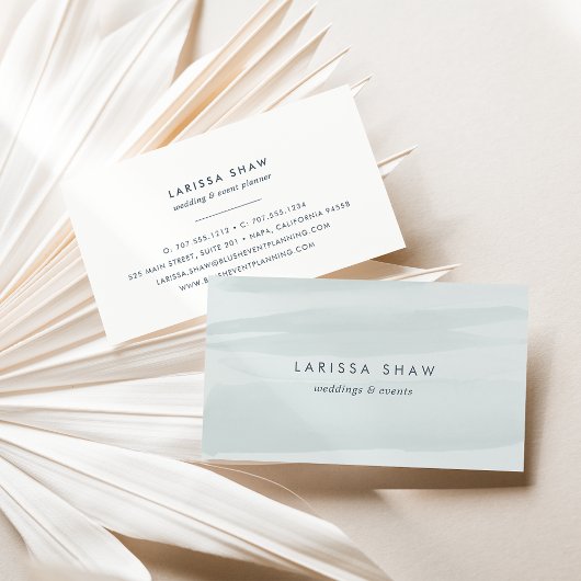 Zee Groene Waterverf Visitekaartje