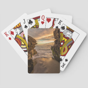 Zee grot bij Windansea Beach Pokerkaarten