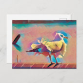 Zee Gull Art. Greetings Briefkaart (Voorkant / Achterkant)