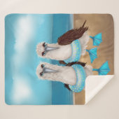 Zee Gull Beach Sherpa Blanket Sherpa Deken (Voorkant (horizontaal))