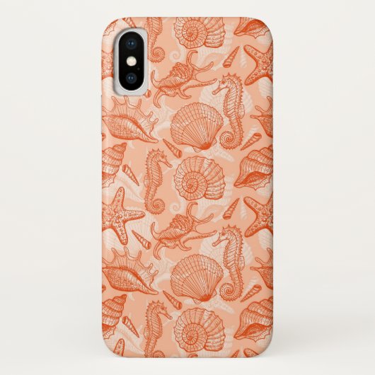 Zee handgetekend patroon Case-Mate iPhone case (Achterkant)