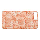 Zee handgetekend patroon Case-Mate iPhone case (Achterkant (Horizontaal))