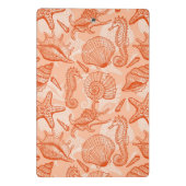 Zee handgetekend patroon mini klembord (Achterkant)