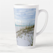 Zee Haver en White Sand Beach Morning Latte Mok (Rechts)