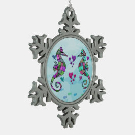 Zee Horse Love Snowflake Ornament