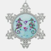 Zee Horse Love Snowflake Ornament (Voorkant)