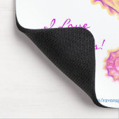 ZEE-HORSE (Pink & Golds) Mousepad Muismat (Hoek)