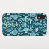 ZEE HORSE SOIREE Indigo Coastal Case-Mate iPhone Case (Achterkant (horizontaal))