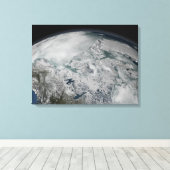 Zee-ijs boven Noord-Amerika Canvas Afdruk (Insitu (Houten vloer))