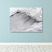 Zee-ijs en wolkenstraten in het Zee Bering Canvas Afdruk (Insitu (Houten vloer))