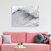 Zee-ijs en wolkenstraten in het Zee Bering Canvas Afdruk (Insitu (Woonkamer))