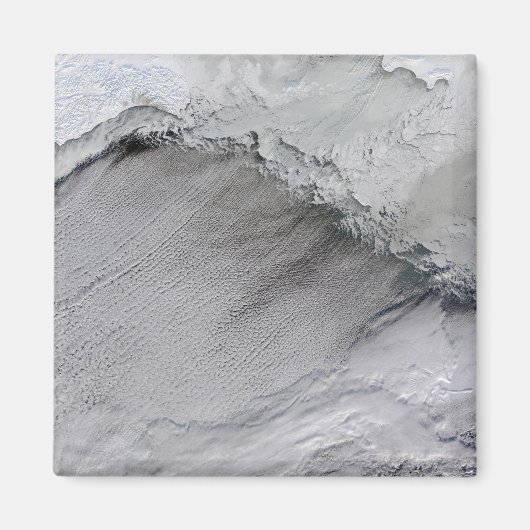 Zee-ijs en wolkenstraten in het Zee Bering Magneet (Voorkant)