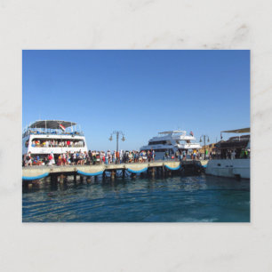 Zee in de stad Sharm El Sheikh Briefkaart