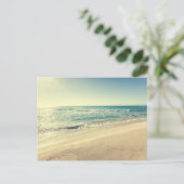 Zee in de winter briefkaart (Staand voorkant)