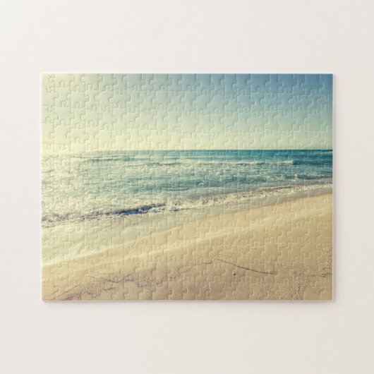 Zee in de winter legpuzzel (Horizontaal)
