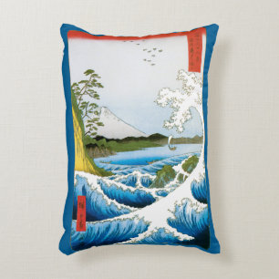 Zee in Satta in de provincie Suruga door Ando Hiro Accent Kussen