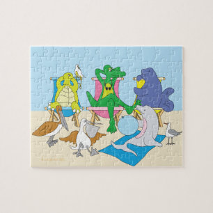 Zee inboorlingen 8x10 puzzel