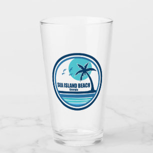 Zee Island Beach Georgia palmvogels Glas