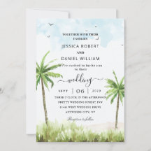 Zee Island bruiloft uitnodigingen zazzle