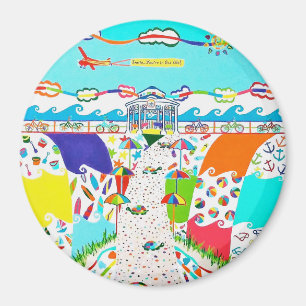 Zee Isle City, NJ Round Magnet Magneet