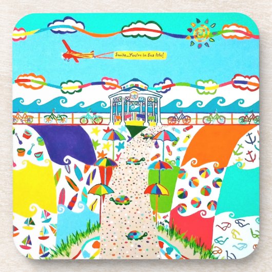 Zee Isle City Promenade Onderzetters (Voorkant)