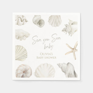 Zee je binnenkort baby shower servet