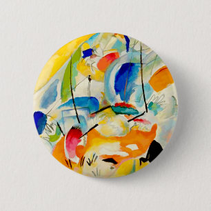 Zee Kandinsky Battle Painting 1913 Ronde Button 5,7 Cm