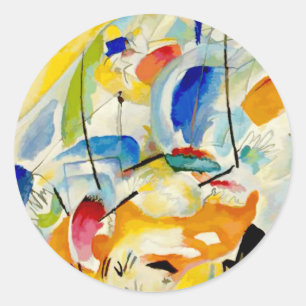 Zee Kandinsky Battle Painting 1913 Ronde Sticker